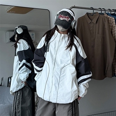 立领潮牌拼接撞色夹克男防风机能外套FTK93P78，男装夹克，星座1116-2