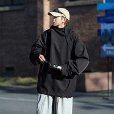 冲锋衣夹克男韩版潮连帽高街帅2023春秋新款ins宽松外套W4561-P50，男装夹克，星座412-3