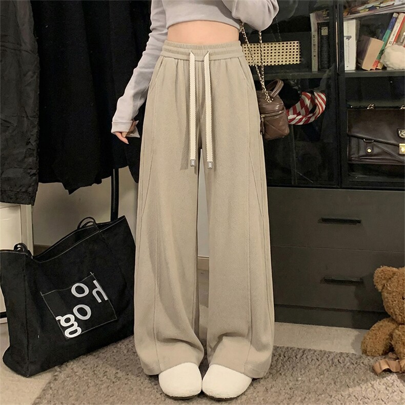 春季肌理感卫裤美式解构直筒阔腿休闲裤男女C62192-TP4079,男装休闲裤,电商A102