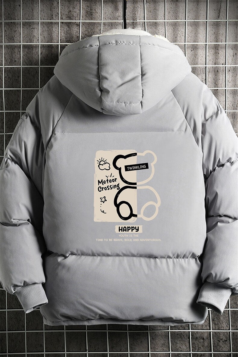 控128加绒面包服男大码羊羔毛棉衣男MY16352-P100,男装棉衣,电商A040A