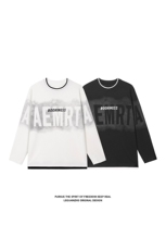 2026春季新款港风白底大码菠萝格假两件T恤M-5XHT25236-特P25，男装T恤，电商A022