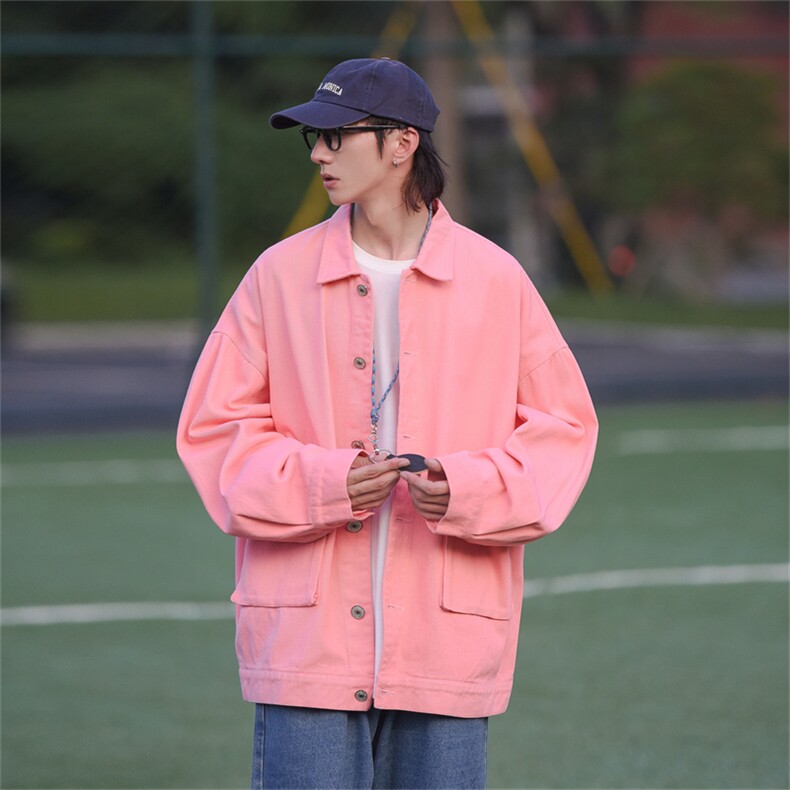 JK6089/P68秋装Cityboy港风工装立体大口袋水洗夹克男大码上衣,男装夹克,电商A141