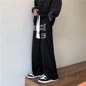 高街ins潮牌直筒卫裤男新款美式oversized宽松休闲长裤 K4614-P35图片