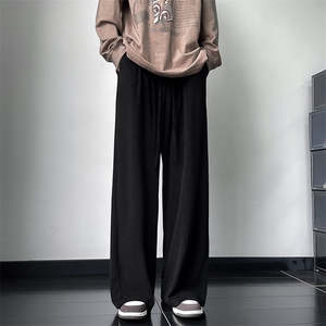 休闲长裤秋季垂感宽松阔腿裤直筒卫裤男百搭运动裤 K7521-P35图片