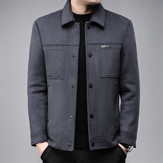 B811白鸭绒90绒毛呢羽绒服内胆可脱卸商务精品男士羽绒服外套，男装羽绒服，钱塘207-3