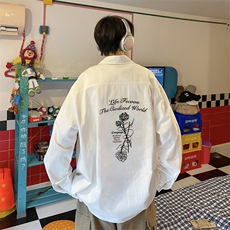 ！港风衬衫男短袖衬衣男上衣男秋季寸衫男大码CSX468-P35，男装衬衫，电商B371