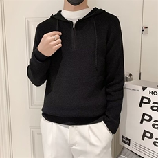 春秋季针织连帽卫衣男士潮流休闲修身舒适保暖长袖毛衣潮S606，男装针织衫/毛衣，星座1116A-2（原606A-1）