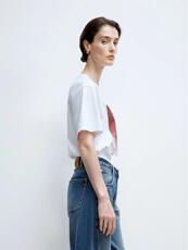 T恤女2025春季新款中式葫芦印花纯棉短袖上衣，女装T恤，泰合衣坊