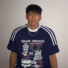 夏季美式高街重磅纯棉三条杠织带撞色男女短袖T恤ZD358-特P30，男装T恤，电商A486