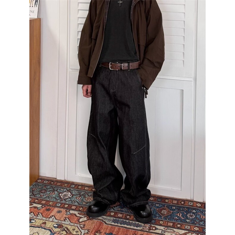 1506-1/KB51381/P49潮男个字母牛仔裤嘻哈ins潮高街潮流痞帅长裤，男装牛仔裤，星座1506-1