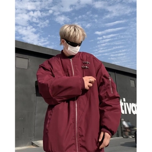 棒球服棉衣外套男冬季休闲潮内里夹棉金属装饰痞帅潮流棉服 JK762图片