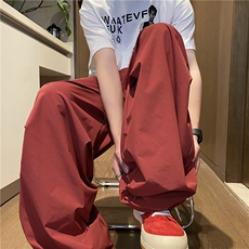 夏季新款美式高街冰丝伞兵裤宽松休闲裤B315-K25757-特p35控68，男装休闲裤，电商B315