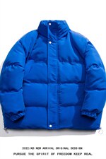 白底毛毯冬季基础款纯色加厚保暖百搭立领棉衣MY351P115控158，男装棉衣，电商A247-1