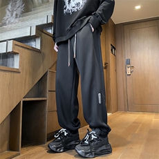 加绒加厚休闲运动卫裤男美式针织束脚裤子715-6-BX03P55（控78），男装休闲裤，星座715-6