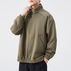户外夹克男立领纯色上衣冲锋衣外套A157B-JK7822-P60，男装夹克，电商A157B