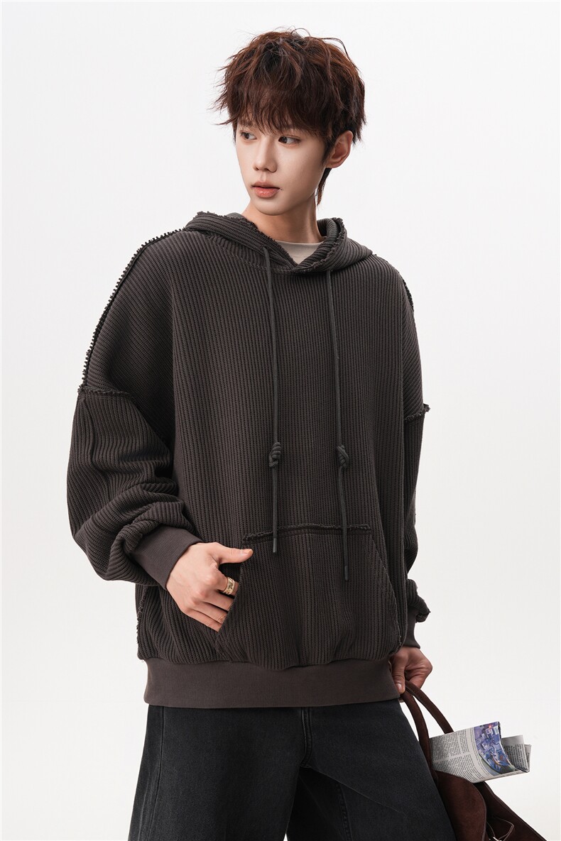 6XL-M美式基础百搭设计感小众宽松连帽卫衣男WY52-P60,男装卫衣,电商D206-1