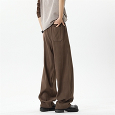 2026春季新款无影墙大码美式斜腰带弯刀西裤M-5XHK25124-特P35，男装西裤，电商A022