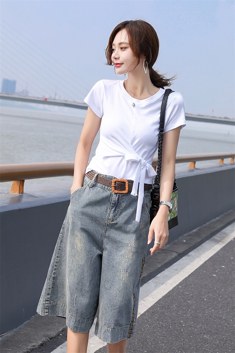 显瘦修身百搭优雅休闲短袖套装/套裙2021年夏季潮流简约个性,女装套装/套裙,钱塘布衣