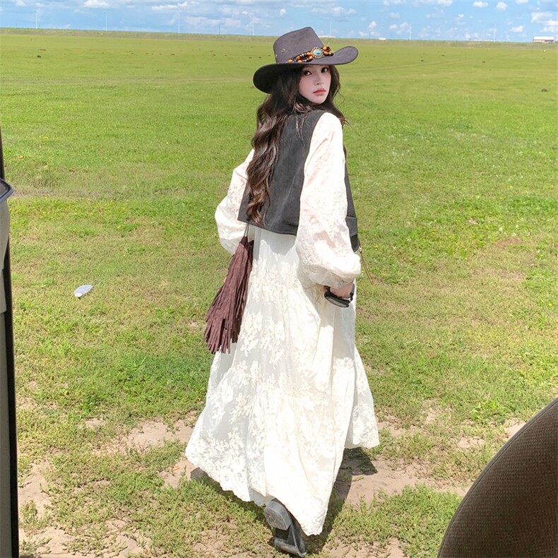 春季已出春秋旅游季马甲连衣裙套装,女装套装/套裙,2C120