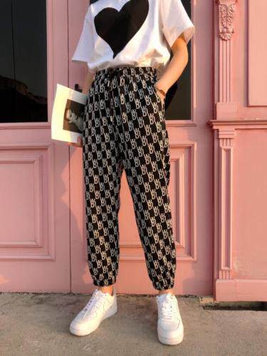 字母色织哈伦裤,女装,1+1 MAIN ROAD