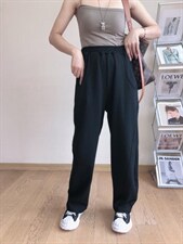 加绒针织拖地阔腿裤，其它，1+1 MAIN ROAD