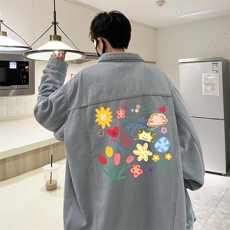 牛仔夹克男大码牛仔外套男茄克NJ77319-P60加绒款-P75,男装夹克,电商A040