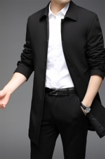 新款冬季加厚棉衣男中老年夹克长款男装中年羽绒棉服ZL62199-L205，男装棉衣，电商B212（原钱塘6029）