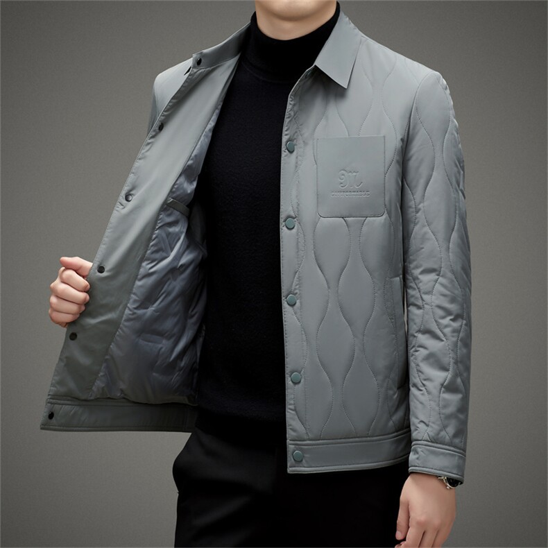 BAMJ-8982钱塘2020-2中年冬季厚款翻领简约商务百搭羽绒服P152,男装羽绒服,钱塘207-2