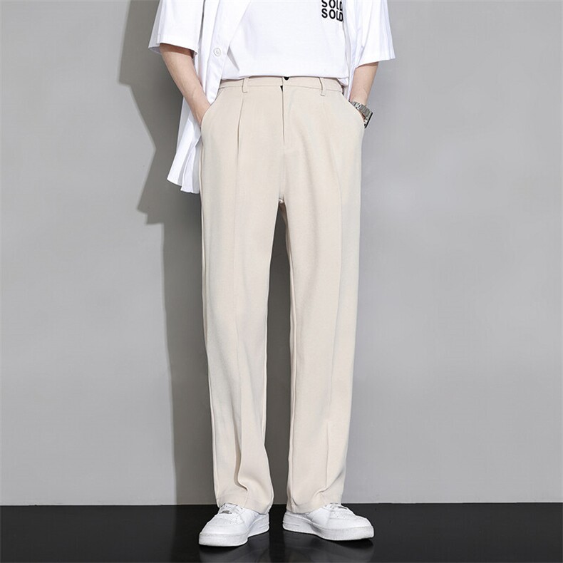 男士冰丝直筒休闲长裤CK0818图片