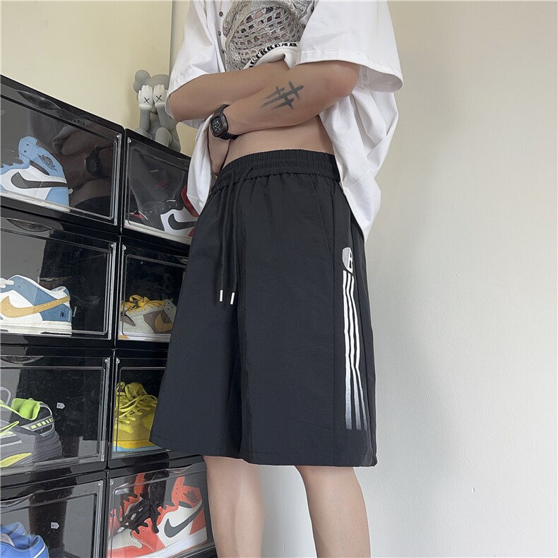 夏季新款户外速干条纹印花宽松休闲短裤B315-K24177-特p30控58,男装牛仔裤,电商B315
