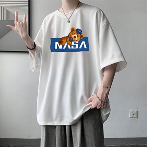 HT73247-P22 华夫格t恤男短袖男大码五分袖 大皂风图片