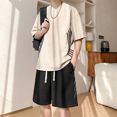 新款休闲短袖套装，男装休闲套装，星座1106-2（原1111B）