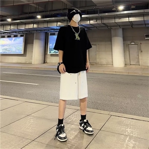 纯色五分裤直筒型新款夏季男休闲裤潮青春CD99P35