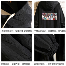 FS63250-P55京剧脸谱风薄款防晒衣男透气防紫外线外套砖墙，男装夹克，电商A040A