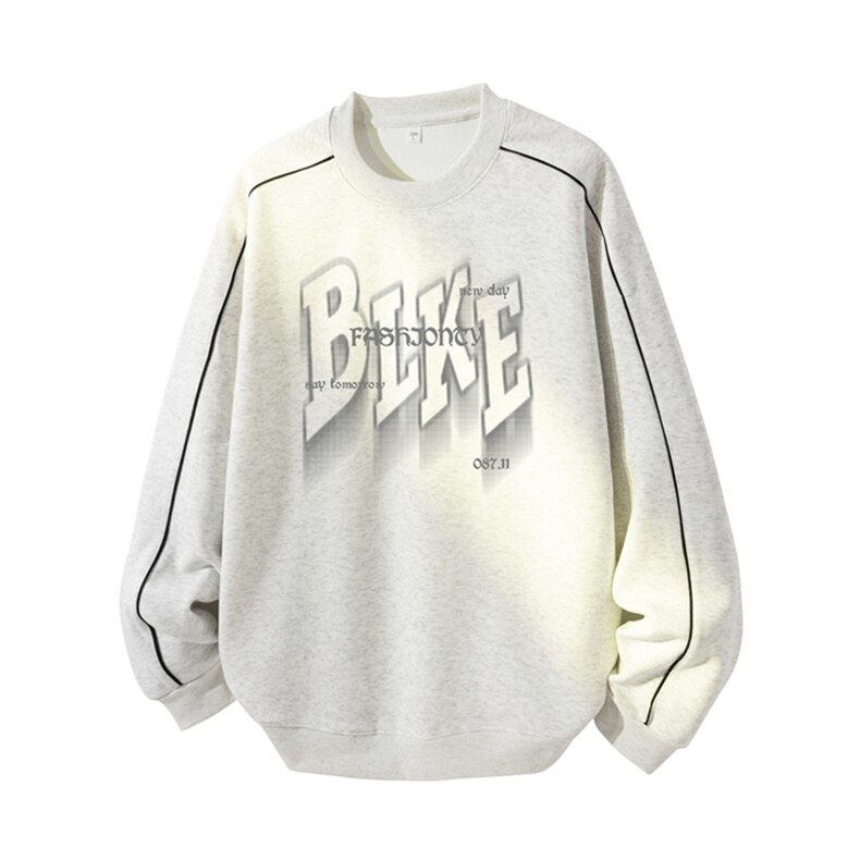 得物供货、复合重磅420克现货圆领卫衣宽松HD019-1-YLT25214-P35，男装卫衣，电商019-1