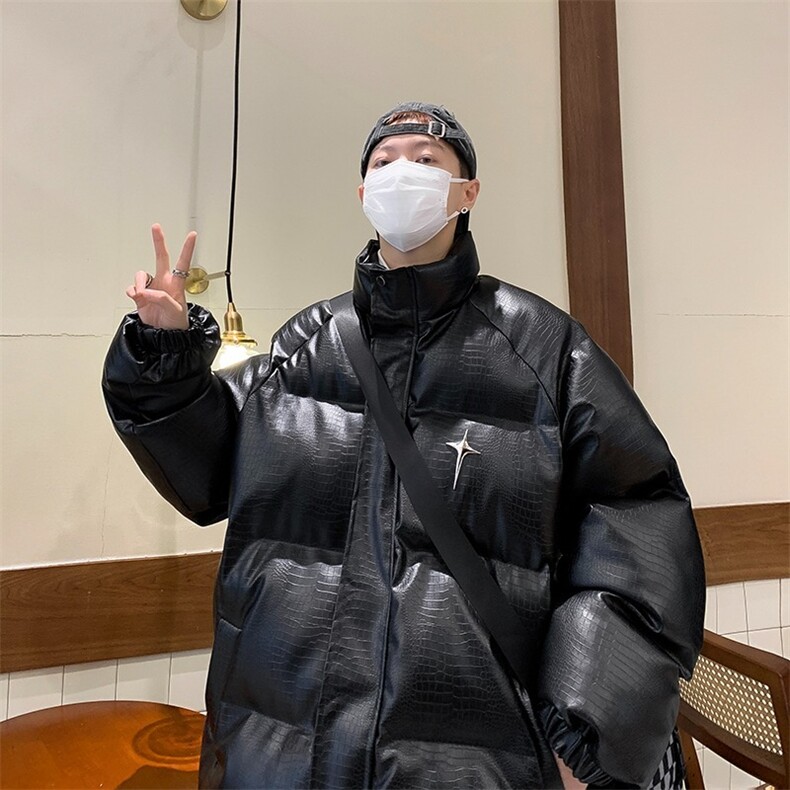 1506-1/M33481/P79冬季加厚高级感面包服痞帅美式高街棉衣外套,男装棉衣,星座1506
