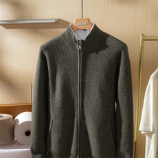 2025秋冬百搭时尚半高领长袖针织衫，男装羊绒套衫，澳坤羊绒