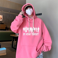 已注册港风重磅华棉得物抖音直播高品质宽松休闲连帽卫衣W5215P40，男装卫衣，电商C408(原B339-1)