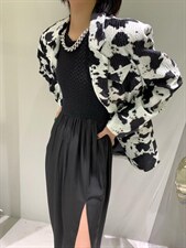 秋季现货黑白奶牛压褶外套，其它，AUDREY WANG