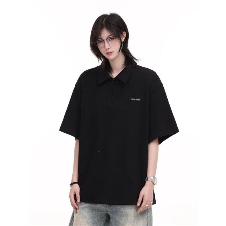 网图现货短袖男翻领印花字母男T恤RT81-P38，男装T恤，星座1005-4