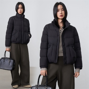 现货2025年冬季新款休闲风羽绒服女90白鸭绒图片