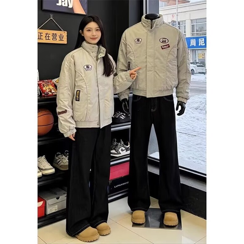 2026春秋美式复古徽章刺绣潮牌夹克小众设计感男女时尚外套上衣潮,男装夹克,星座1210-1