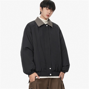 1506/M8606/P75 糖果色翻领飞行服棉衣男士棉服情侣短款棉袄1图片