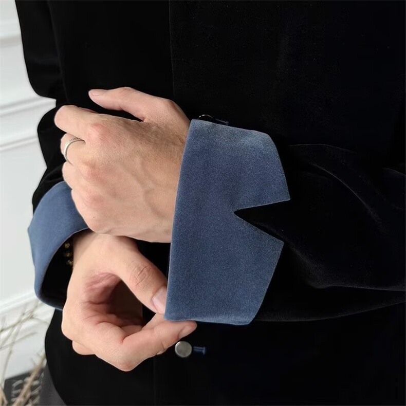 新中式男装订婚痞帅唐装礼服夹克外套西服休闲宽松可穿W6771-P62,男装西服,星座412-1