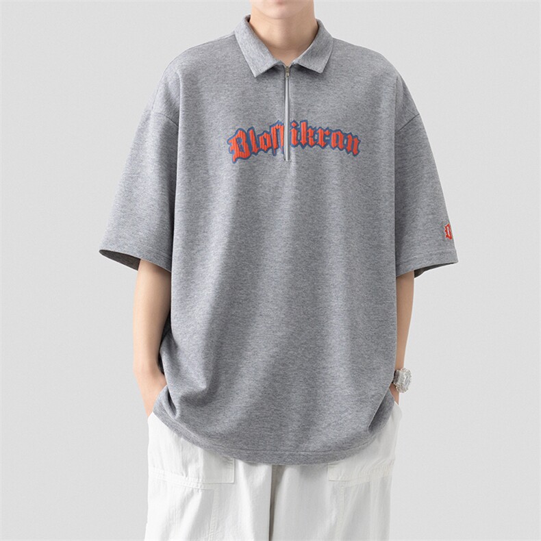 夏季新款POLO杉休闲潮流美式华夫格百搭翻领短袖T恤PL3321-P51,男装T恤,星座717