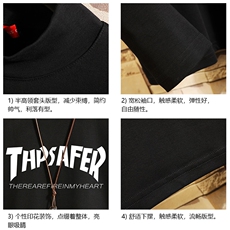 BT40007-P30半高领长袖t恤男大码内搭打底衫男卫衣男砖墙挂拍，男装T恤，电商A040A