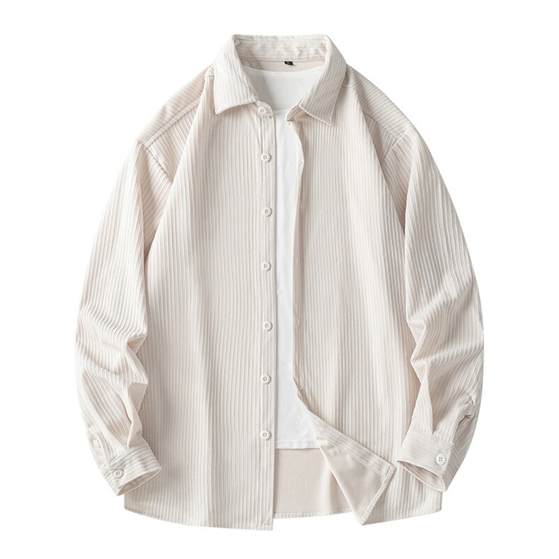 25年春季雪尼尔衬衫长袖大码宽松落肩现货DS-C323-1-2311-特批40，男装衬衫，电商C323-1