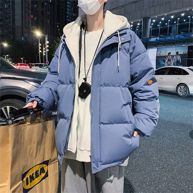 假两件棉服外套男连帽加厚棉衣2199-1特P90,男装棉衣,电商A309