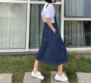 牛仔套裙图片