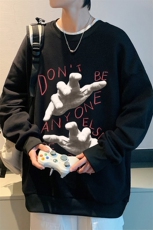 圆领卫衣男超大码胖子肥佬大号长袖t恤S6452-P28，男装卫衣，电商A040